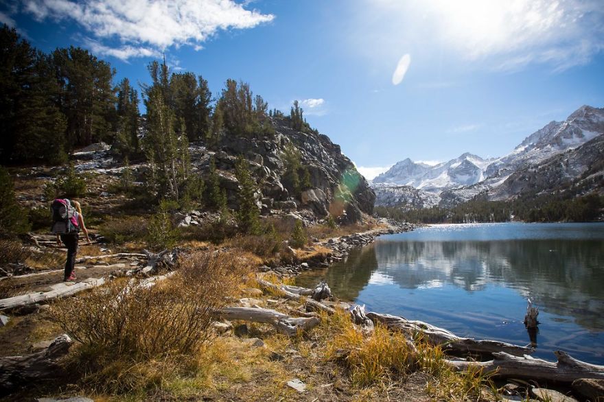 Peaceful walk along the lake - Three Moms Take Their Kids On Epic Wilderness Adventures