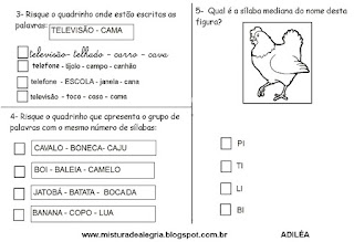 Simulado avaliação de português 3º ano