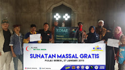 Komil Lampung Gelar Sunatan Massal di Pulau Sebesi