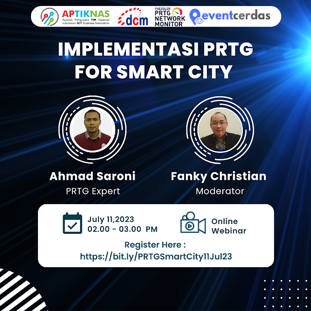 Undangan Webinar  Implementasi PRTG For Smartcity - 11 Juli