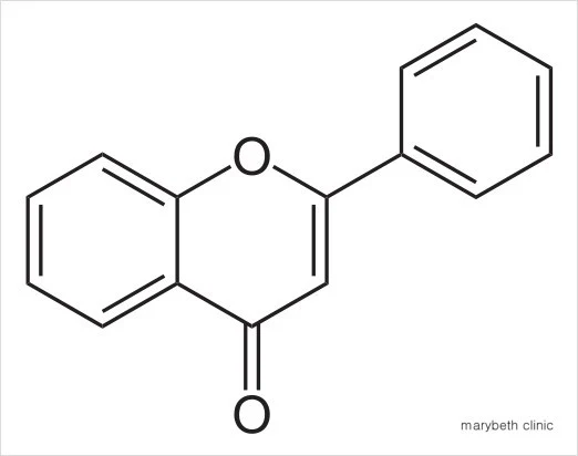 바이오플라보노이드 (flavone) 화학구조식 이미지