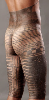 Traditional Tribal Samoan Tattoo Design