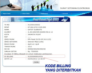 membuat kode billing