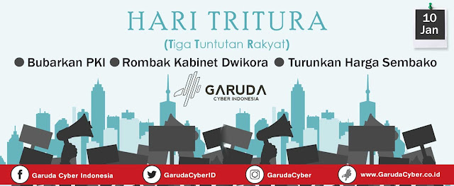 Download Free File PSD JPEG Desain Hari Tritura (Tiga Tuntutan Rakyat)