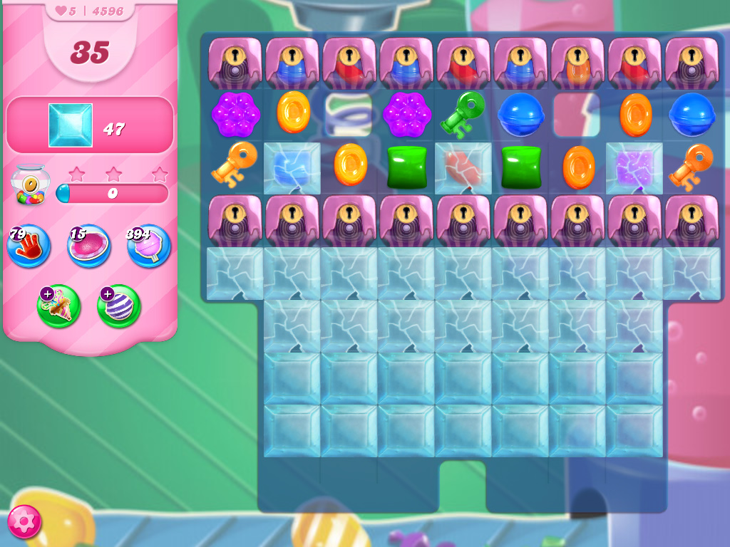 Candy Crush Saga level 4596