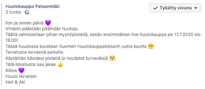 Huutokauppakeisarin uusia jaksoja kuvataan 17.7.2020.