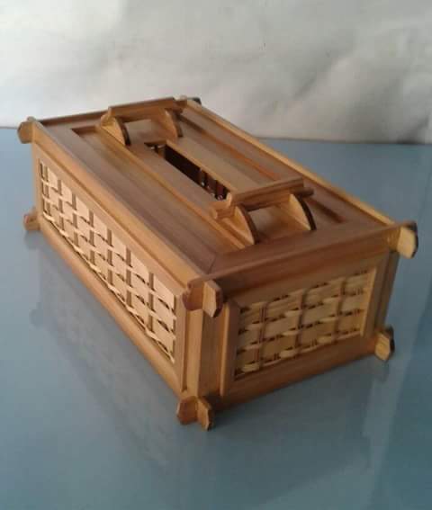  kerajinan  bambu  kayu Harga terbaru Jual murah kotak tisu