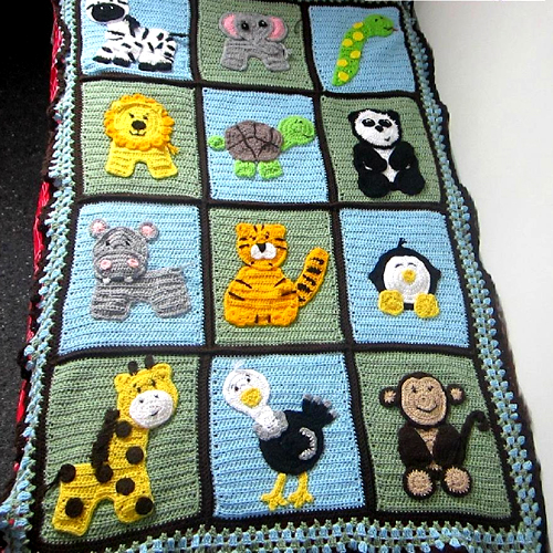 Zoo Blanket Base Pattern 