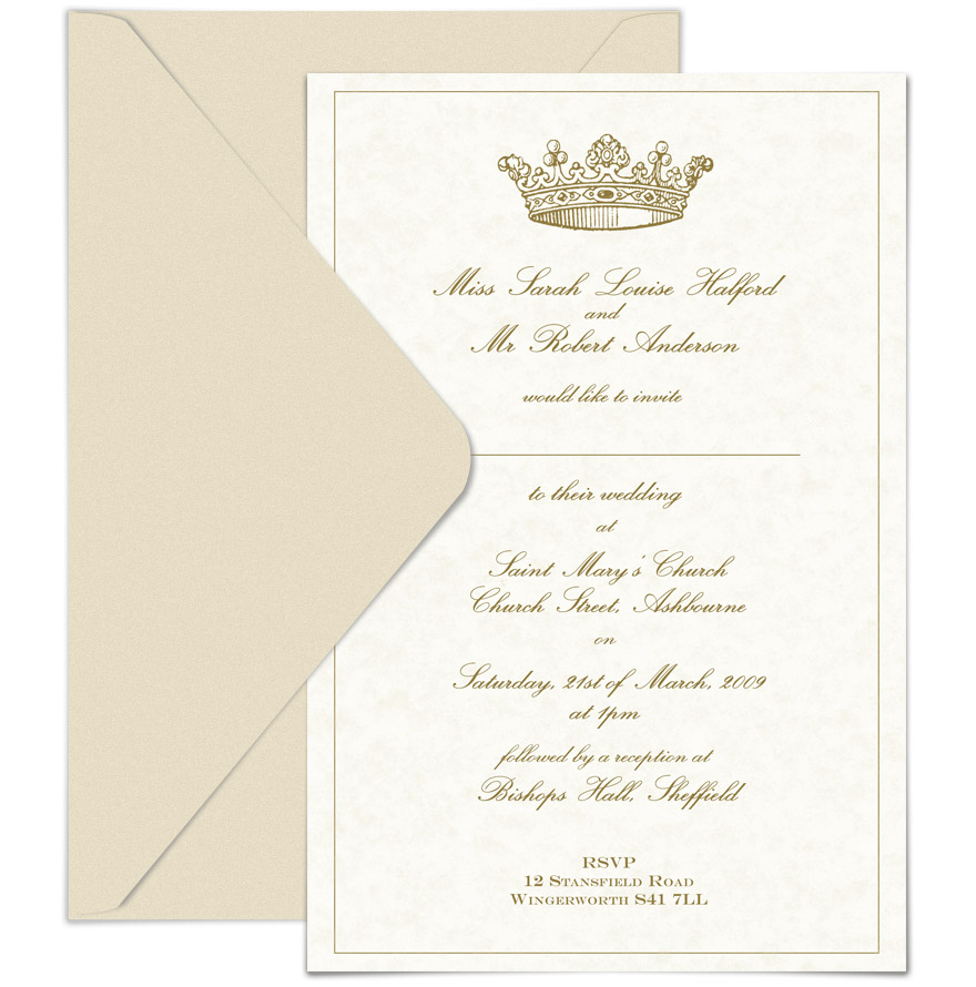 Wedding invitations often contain difficult to read cursive fonts printed on