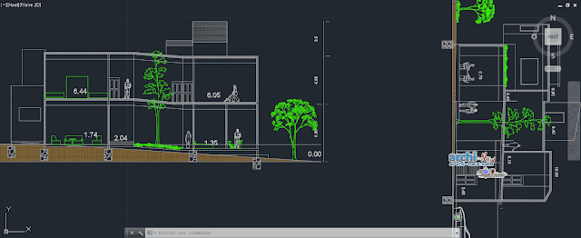 Single family home in AutoCAD 