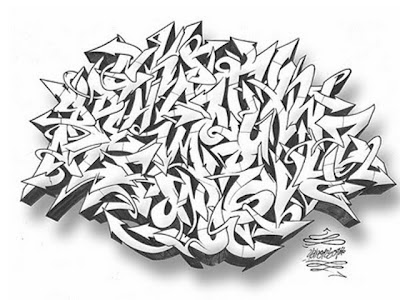 Sketch Graffiti Alphabet 