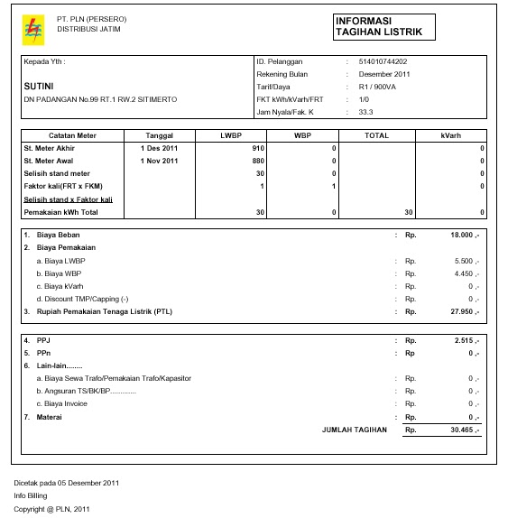 Contoh Invoice Tiket Pesawat  Service Laptop