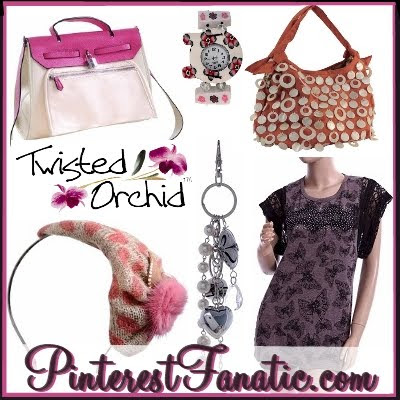 Twisted Orchid, Purse, Mother of Pearl, Natural Horn