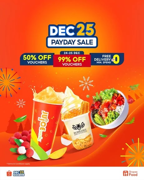 Deck The Halls With Shopeefood Payday Christmas Specials