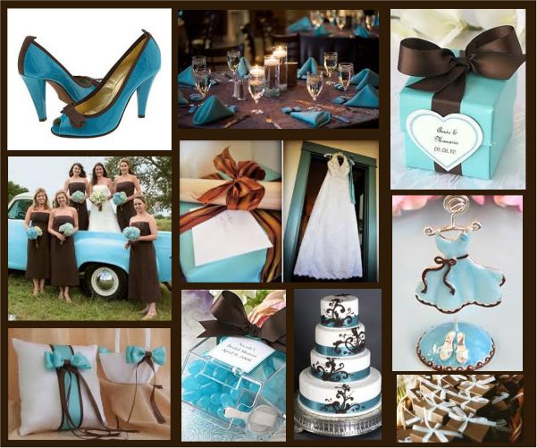 Palette Pool Aqua Blue Light Sky Blue Brown Event Wedding Engagement