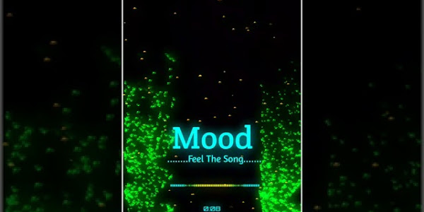 Full screen mood feel the song | black screen video mood feel the song | avee player template #68