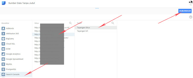Cara Menggunakan Connector Search Console di Data Studio