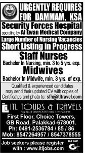 Staff Nurses for Saudi Arabia