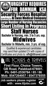 Staff Nurses for Saudi Arabia