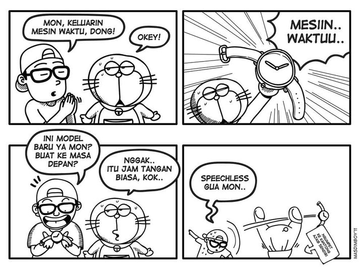  komik kocak mesin waktu doraemon