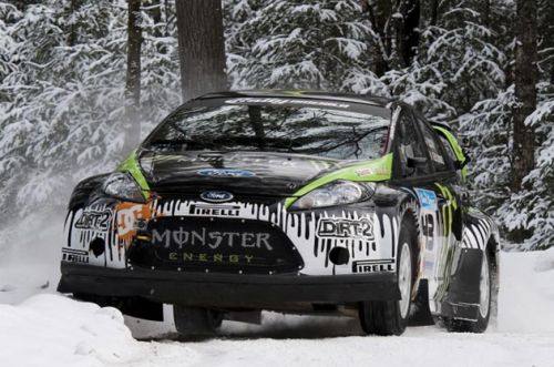 KEN BLOCKPresentaci n y Test sobre Nieve con el Ford Fiesta RS WRC