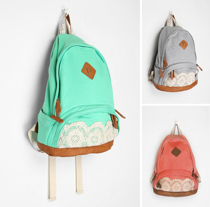 DIY Inspiration: Lace Embellished Backpacks