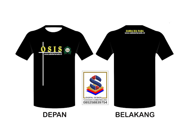 Contoh Desain Kaos Keren Depan Belakang Paling Bagus - massalam.com