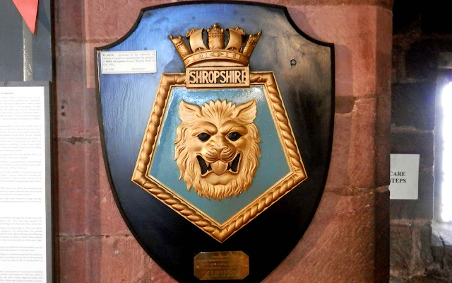 HMS Shropshire plaque