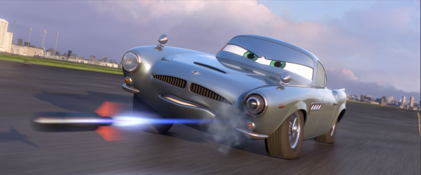 Here's Finn McMissile a character in Disney Pixar's Cars 2