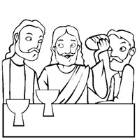 ultima cena jesus colorear e (6)