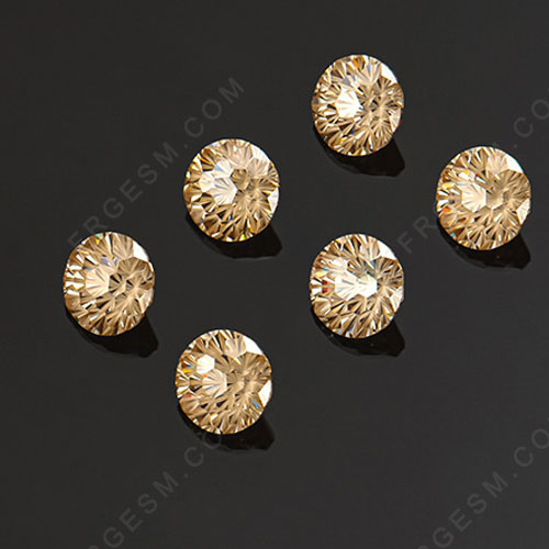 Firework-cut-Loose-Moissanite-Champagne-Color-Round-gemstones-suppliers