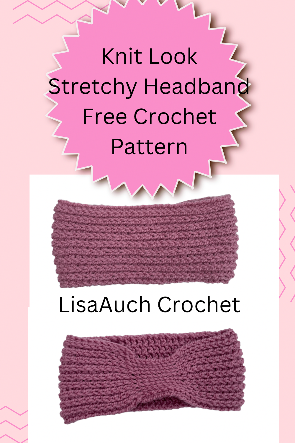 Stretchy Headband Earwarmer Free Crochet Pattern 