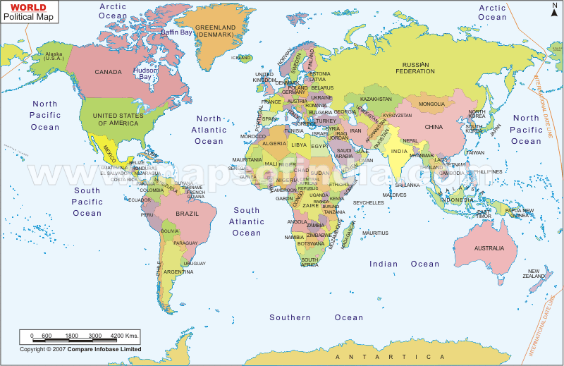 world map outline with country names. map with countries outline