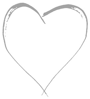Digital gray scale doodle heart image download