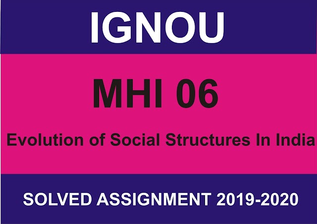 MHI 06 Solved assignment 2019-20