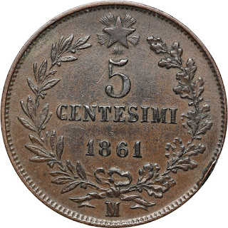 Italian Coins 5 Centesimi