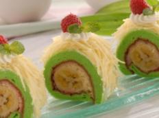 Bolu Gulung Pandan Pisang Keju  Crabie Shop  Resep Aneka 