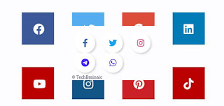 Social Media Follow Icons for Blogger