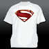 PSD New Superman Man of Steel  Logo T-Shirt Design