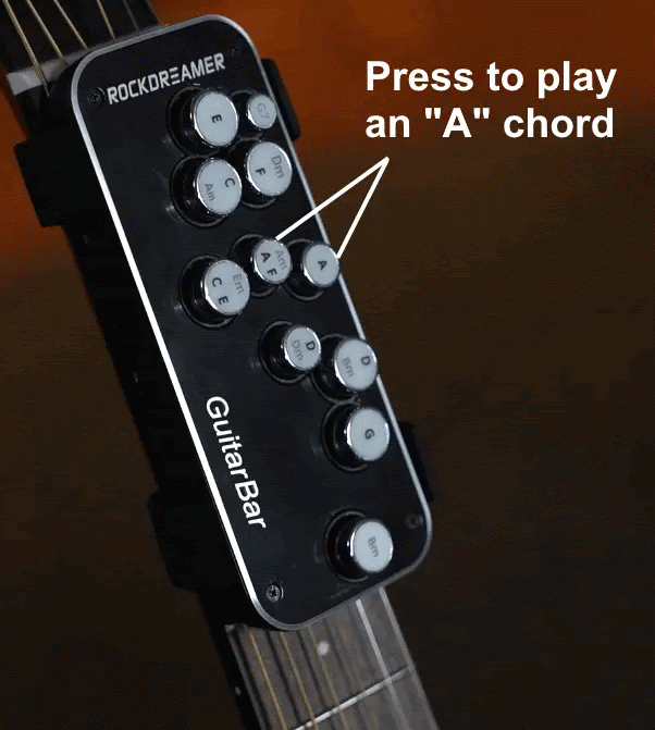 Rockdreamer GuitarBar-Press Buttons to Play The Guitar