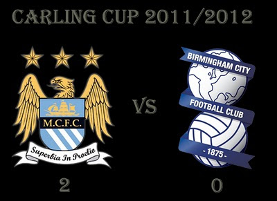 Manchester City vs Birmingham City Result League Carling Cup