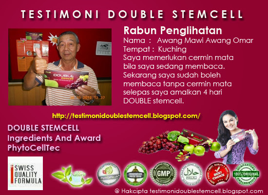 Testimoni Double Stemcell Untuk rabun mata