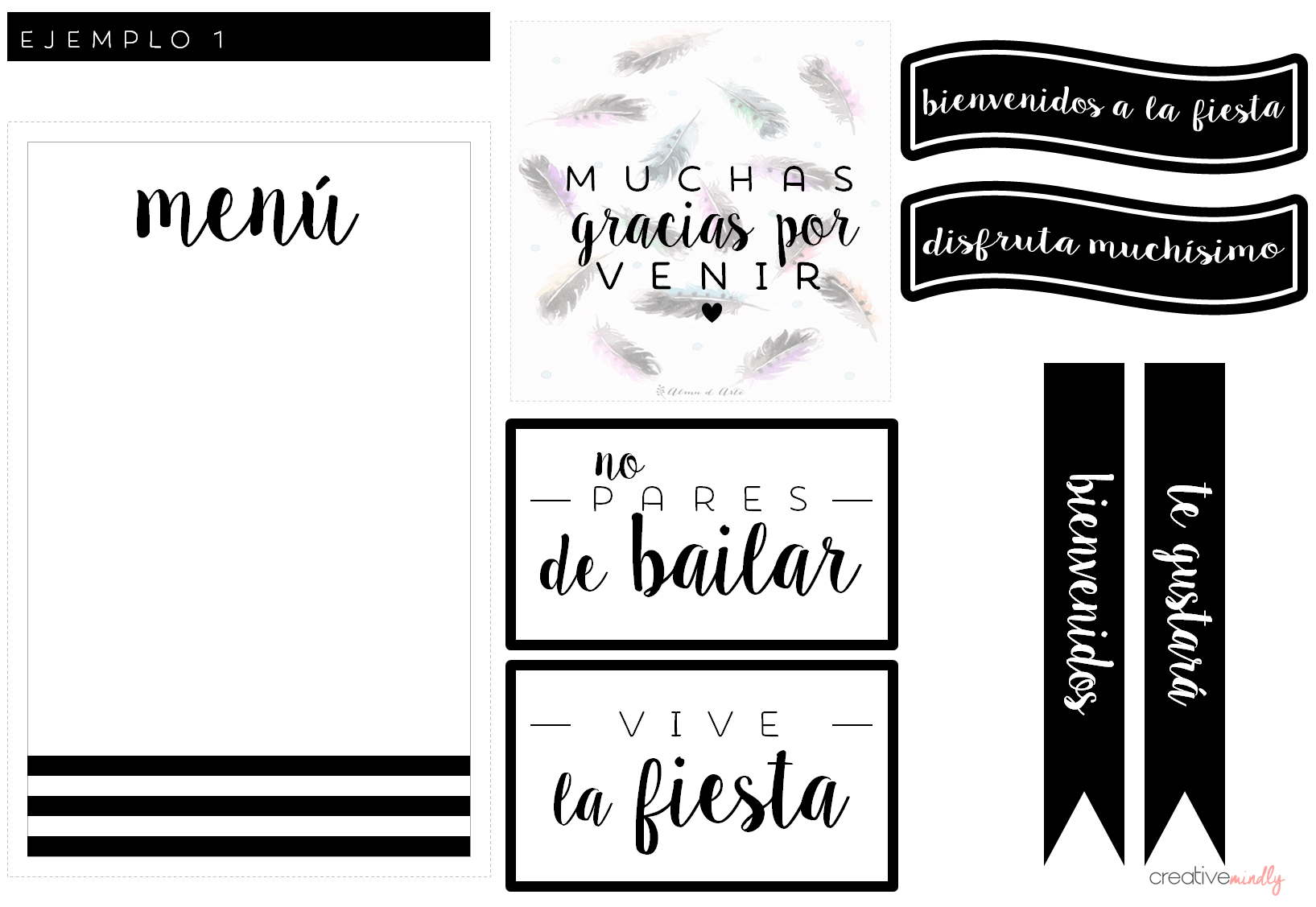 kits de fiesta imprimibles gratis