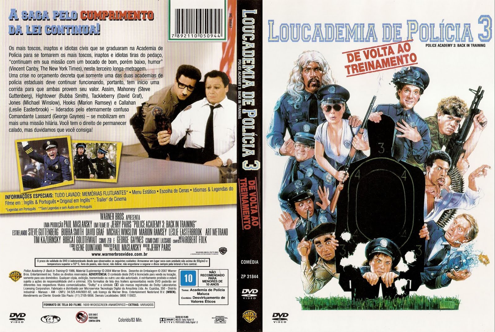 loucademia de policia 1 dvd-r