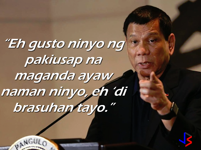 President Rodrigo once again warned Bureau of Customs and Bureau of Immigration officials not to open the balikbayan boxes sent by the OFWs to their loved one. In a speech in Cagayan de Oro City, he warned that he will relieve the officials  that will be involved in extortion and theft of the OFWS hard earned balikbayan boxes. He cited and strongly opposed the special treatment on government officials, skipping baggage screening, while the OFWs undergo strict inspection at the NAIA.  He also warned Customs and Immigrations  personnel that if anyone would make a mistake in their respective outfits, everyone will be relieved of their posts.   President Duterte reiterated that he has already prohibited the opening of balikbayan boxes sent by Filipino workers abroad which contains goods that the OFWs saved  over the months for their family back home.  He noted that after passing the initial x-ray screening,these items must not be subjected to random or arbitrary physical inspection.    Source: Manila Bulletin RECOMMENDED:       ©2017 THOUGHTSKOTO