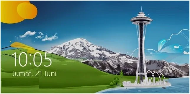 Cara Mengatur Default Background LockScreen di Windows 8