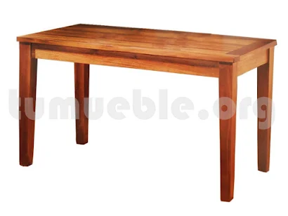 mesa comedor rectangular hecho en teca 4168