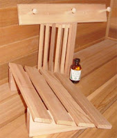 towel rack sauna