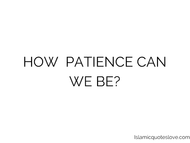 Bismillaahir Rahmaanir Raheem.   Let's continue from the first Reminder.  1. Patience for the sake of Allah, hoping for His rewards and fearing His punishment. 2. Patience by the help of Allah, as man realizes that he has no patience himself, and has no power to acquire patience. Rather, he knows: “there is no power and no strength except by (the help of) Allah.” 3. Patience in accepting the decree of Allah, as man realizes that Allah is the only one Who is controlling the affairs of the universe, so he will patiently accept the ruling and decree of Allah, regardless of what it may mean for him in the way of ease or hardship.  Patience is a half of eeman. Eeman is in two halves: half is patience (sabr) and half is gratitude (shukr). Therefore Allah has mentioned patience and gratitude alongside one another: “... Verily in this are signs for all who constantly persevere and give thanks” (Ibrahim 14: 5; Luqman 31:31; Saba 34: 19; ash-Shura 42: 33). The reasons why one half of eeman is patience and the other half is gratitude are as follows: Eeman is a term which covers words, deeds and intentions, all of which are based on one of two things, action or abstinence. Action refers to performing a deed in accordance with the instructions of Allah, which is the reality of gratitude. Abstinence, as in refraining from wrong action, requires patience. The whole of religion is embodied in these two things: carrying out that which Allah has commanded, and refraining from that which Allah has prohibited. Eeman is based on two pillars, yaqin (conviction) and patience, which are referred to in the following ayah: “And ALLAH appointed, from among them, leaders, giving guidance under Allah's command, so long as they persevered with patience and continued to have faith in Allah's Signs” (As-Sajdah 32: 24). It is through faith that we know the reality of Allah’s commands and prohibitions, of reward and punishment, and it is through patience that we carry out His instructions and abstain from that which He has prohibited. Man is constantly being pulled in two opposing directions: should he respond to the lure of this world of desires and pleasures, or should he answer the call of Allah and the hereafter, with the eternal Paradise that Allah has prepared for His friend (Wali)? Going against the call of whims and desires is patience, and responding to the call of Allah and the hereafter is gratitude. Alhamdulillah. To be continued in Shaa Allah. May Allah aid us to apply to our ways of life as we learn along. Aameen.