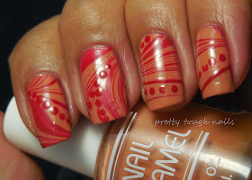 Halloween Blood Watermarble Nails With Bettina Julietta And LA Spash Red Sea